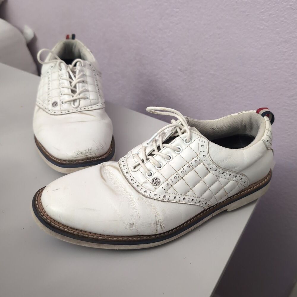 G/FORE Gallivanter Quilted Saddle Golf Shoes Mens US 11 Preppy Athleisure